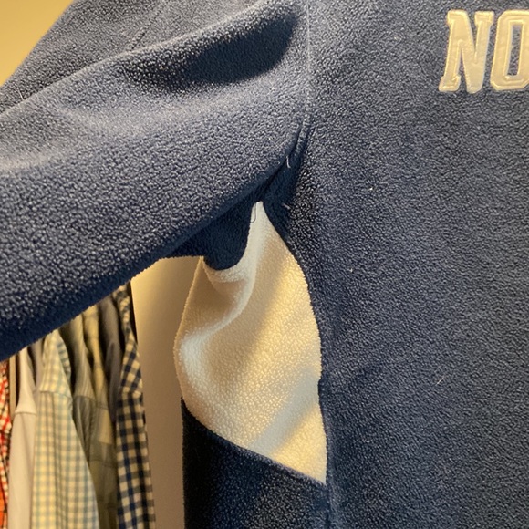 adidas Notre Dame Fighting Irish ClimaWarm Fleece Long Sleeve Blue. Men’s Large - Picture 5 of 9